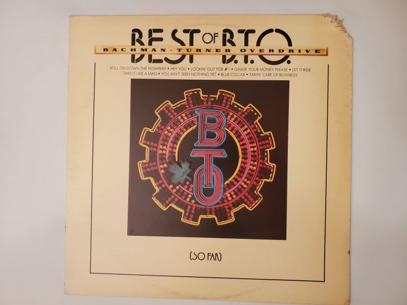 Bachman-Turner Overdrive Best of BTO (So Far) vinyl record